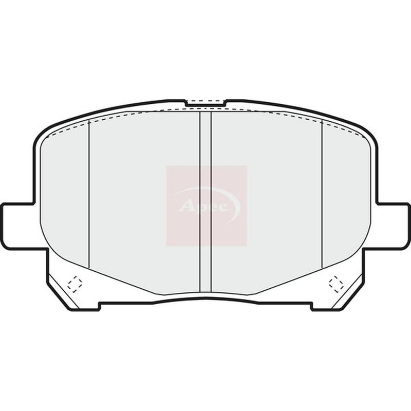 Apec Front Brake Pad Set fits Toyota Previa / Estima II 2000-2006 2.0 2.4 3.0