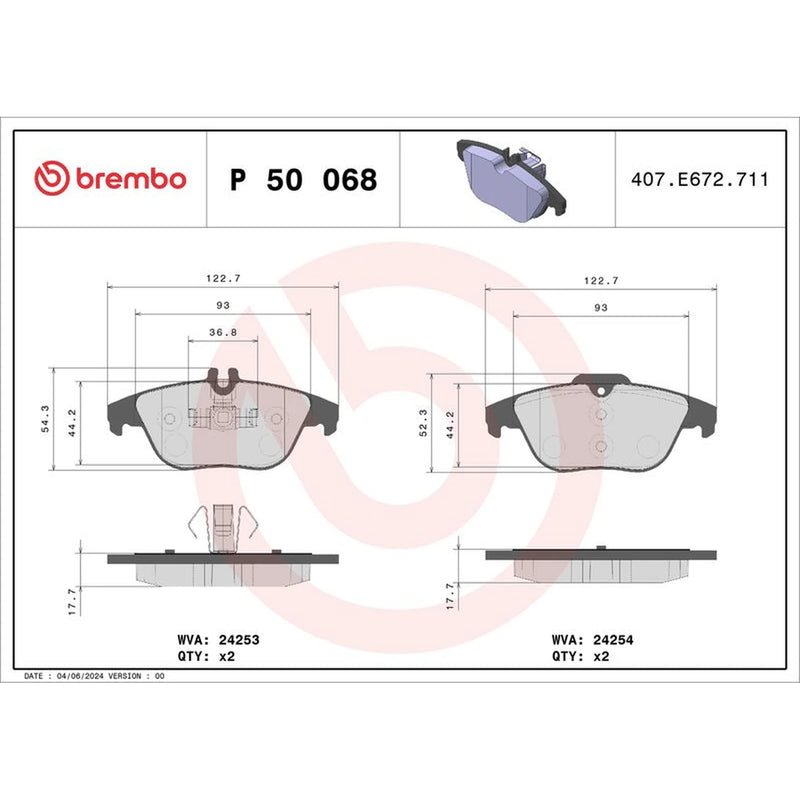 Brembo Front & Rear Brake Discs & Pads fits Mercedes-Benz E-Class 2009-2016
