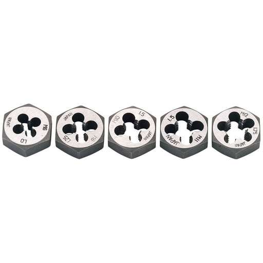 Draper Metric Hexagon Die Nut Set (5 Piece) 79198 Draper - Dynamic Drive