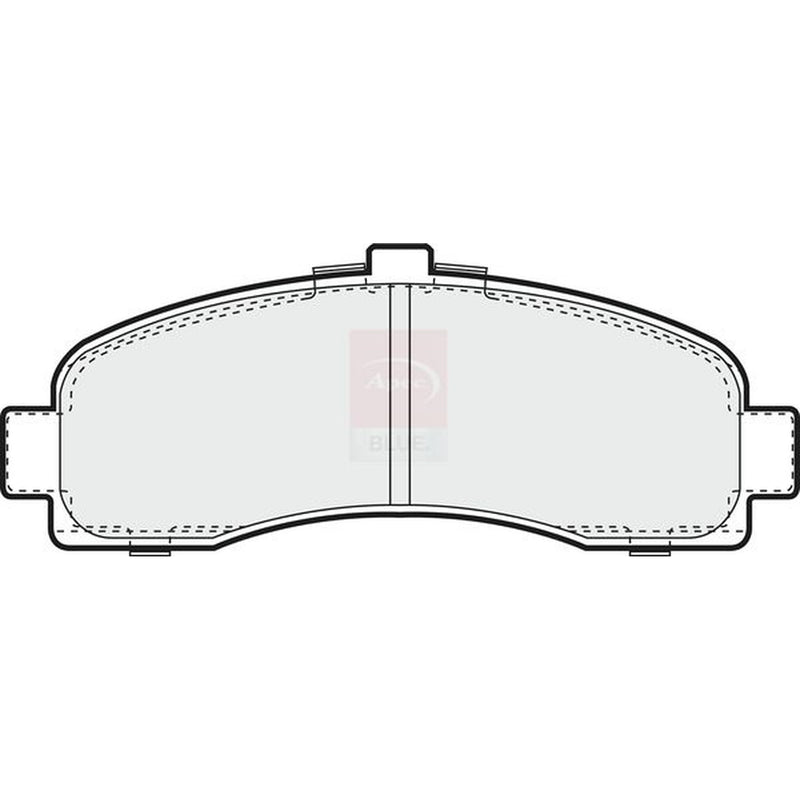 Apec Front Brake Pad Set fits Nissan Micra II 1992-2003 1.0 1.3 1.4