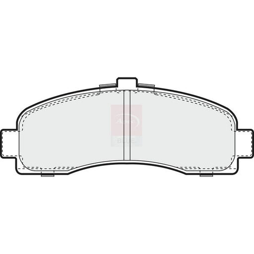 Apec Front Brake Pad Set fits Nissan Micra II 1992-2003 1.0 1.3 1.4