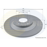 Comline Rear Brake Solid Discs & Pads fits Mazda CX-5 2011-2017 2.0 2.2