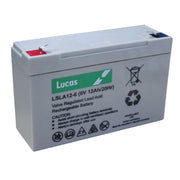 Lucas 6V AGM Standby Battery 12Ah