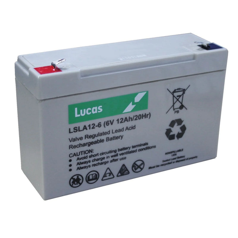 Lucas 6V AGM Standby Battery 12Ah