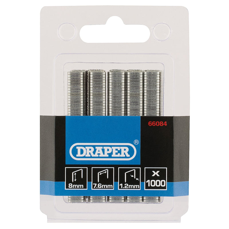 Draper Staples, 8mm (Pack of 1000) 66084 Draper - Dynamic Drive