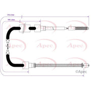 Apec Handbrake Cable Left Rear fits Skoda Favorit 1990-1994 1.3