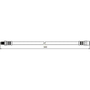NAPA Brake Hydraulic Hose Line Rear fits BMW 5 2004-2010