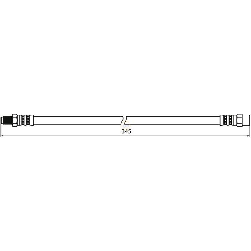 NAPA Brake Hydraulic Hose Line Rear fits BMW 5 2004-2010