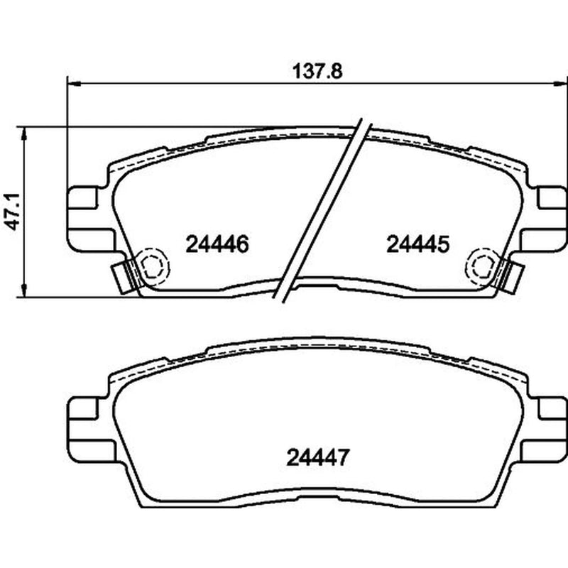 Mintex Rear Brake Pad Set fits Chevrolet Trailblazer 2001-2008 4.2
