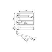 Valeo Heater Matrix Core Heat Exchanger 811598