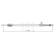 Apec Handbrake Cable Right Rear CAB1604