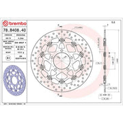 Brembo Front Brake Floating Brake Disc Discs & Pads fits Kawasaki Ninja
