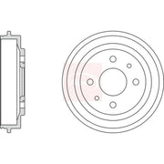 Apec Brake Drum Assembly Rear DRM9113