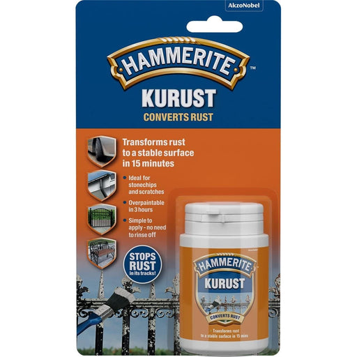 Hammerite Kurust 90ml Cure Rust Killer Converter Rusty Metal One Coat Treatment Hammerite - Dynamic Drive