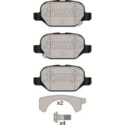 Juratek Rear Brake Pad Set fits Fiat Panda 2012 on 0.9 1.3