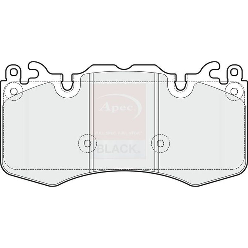 Apec Black Front Brake Pad Set fits Land Rover Defender Station 2020-2021