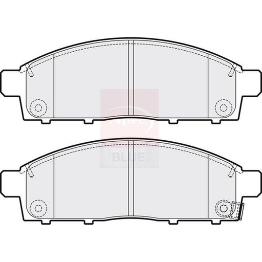 Apec Front Brake Pad Set fits Fiat Fullback Pickup 2016 on 2.4