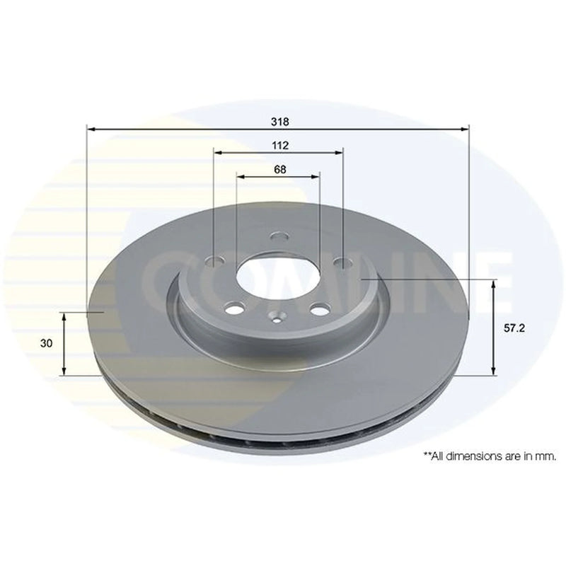 Comline Front & Rear Brake Discs & Pads fits Audi A6 C8 2018 on
