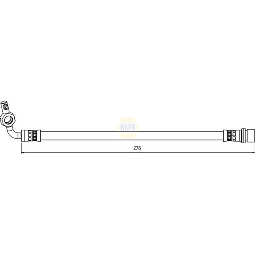 NAPA Brake Hydraulic Hose Line outer NBH1287