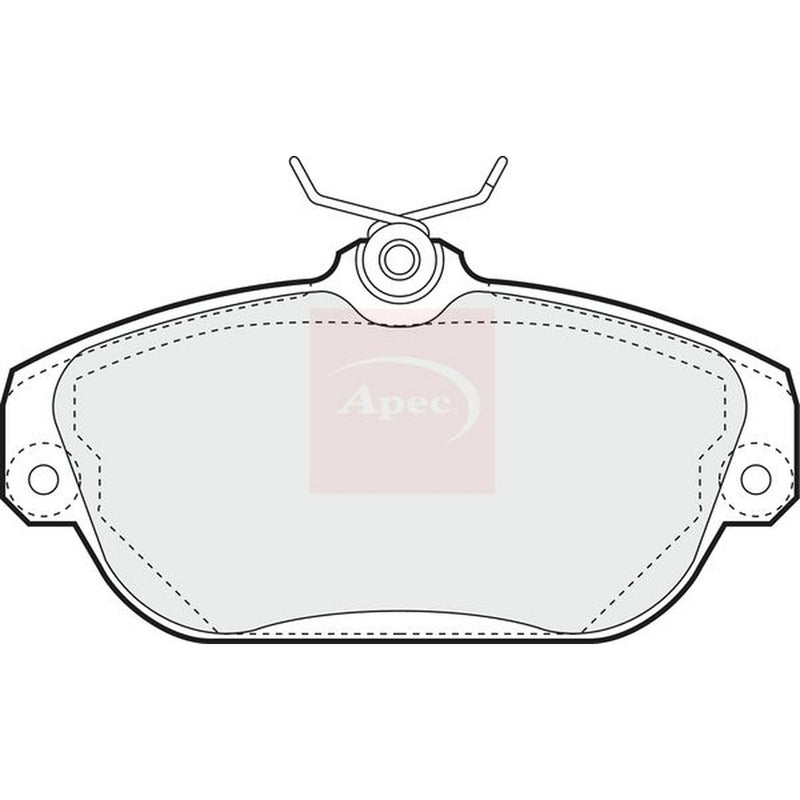 Apec Front Brake Pad Set fits Volvo 940 1990-1998 2.0 2.3 2.4