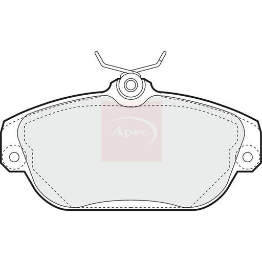 Apec Front Brake Pad Set fits Volvo 940 1990-1998 2.0 2.3 2.4