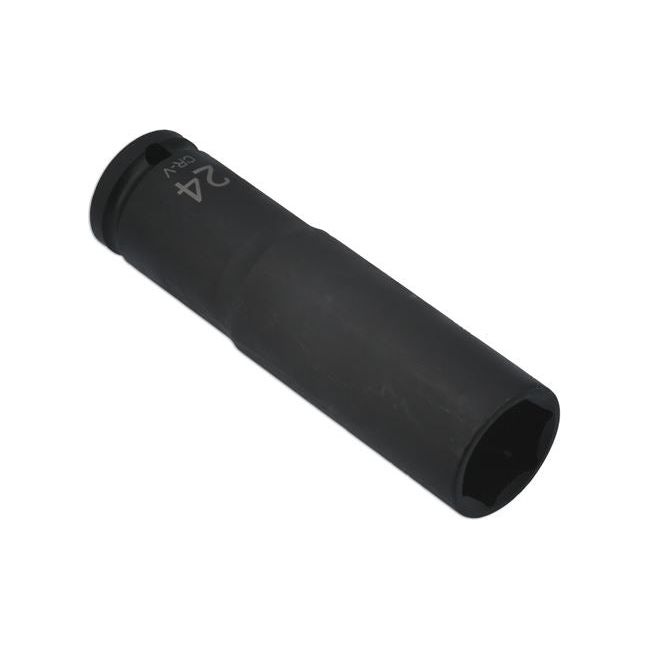 Laser Extra Deep Impact Socket 1/2"D 24mm 7770 Laser - Dynamic Drive