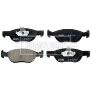 Borg & Beck Front Brake Vented Discs & Pads fits Fiat Punto 2005-2012 1.4