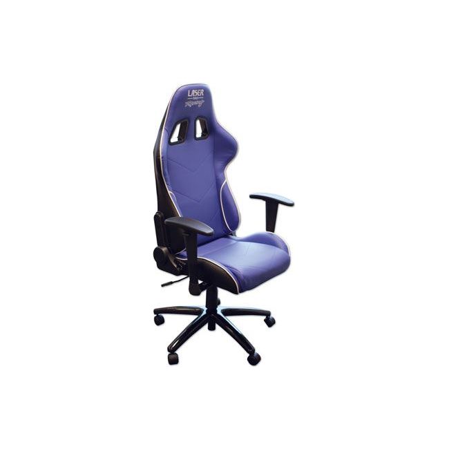 Laser Laser Tools Racing Chair - Blue with White Piping 6655 Laser - Dynamic Drive