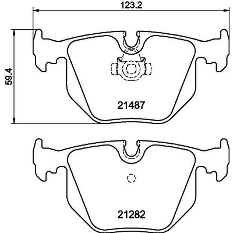 Mintex Front & Rear Pads fits BMW X3 2006-2011 3.0