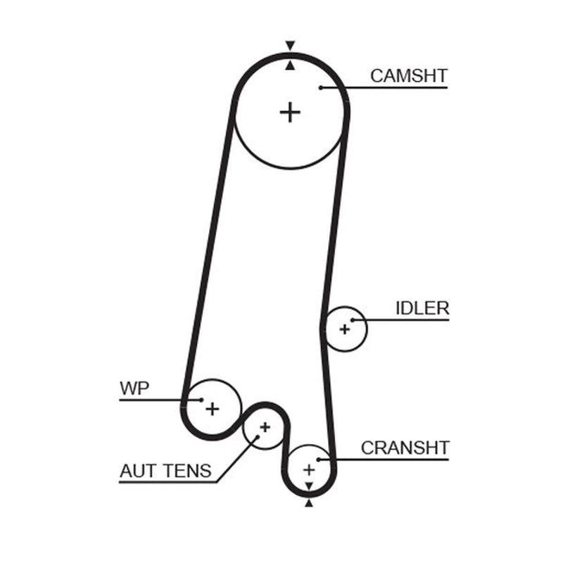 Gates Timing Belt Cambelt 137 Teeth fits Daewoo Tacuma 2000 on 1.8