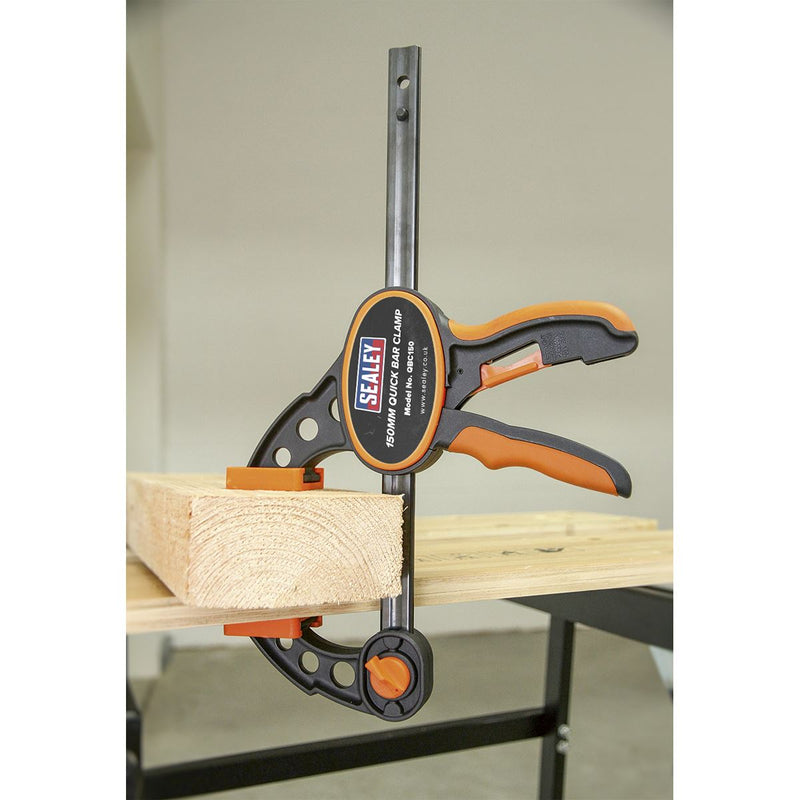 Sealey Quick Bar Clamp 150mm QBC150 Sealey - Dynamic Drive