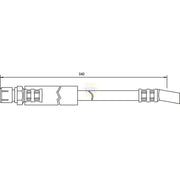 NAPA Brake Hydraulic Hose Line Front fits Bedford Astra Van Estate 1984-1991