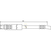 NAPA Brake Hydraulic Hose Line Front NBH1409