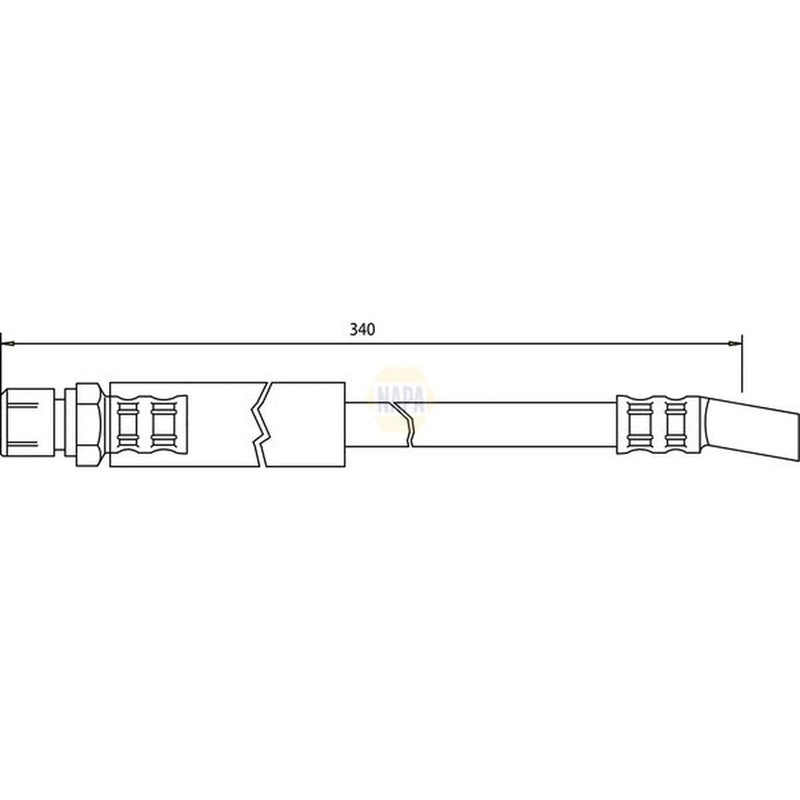NAPA Brake Hydraulic Hose Line Front NBH1409
