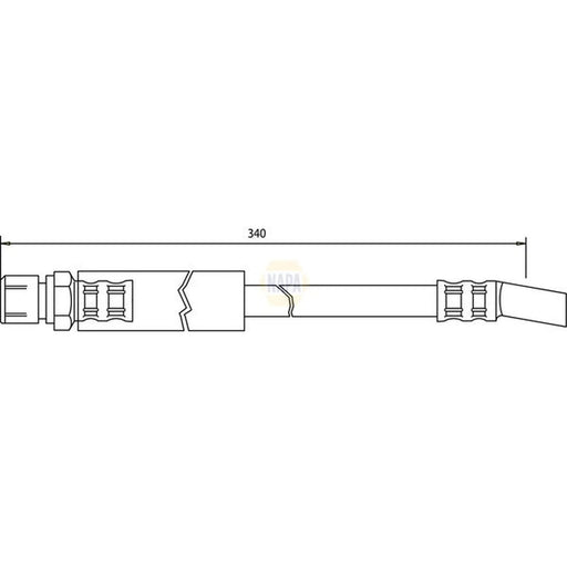 NAPA Brake Hydraulic Hose Line Front NBH1409