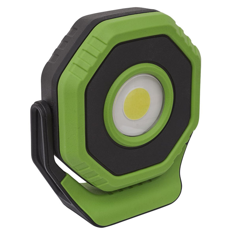 Sealey Rechargeable Pocket Floodlight with Magnet 360 14W COB LED Green Sealey - Dynamic Drive