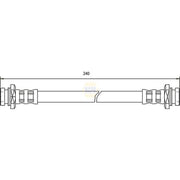 NAPA Brake Hydraulic Hose Line Rear NBH1427