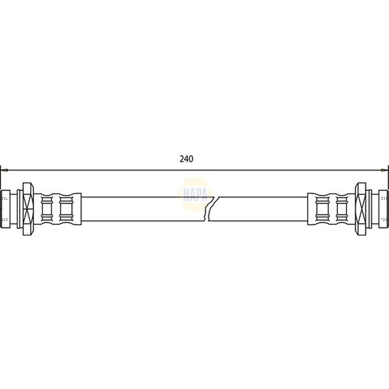 NAPA Brake Hydraulic Hose Line Rear NBH1427