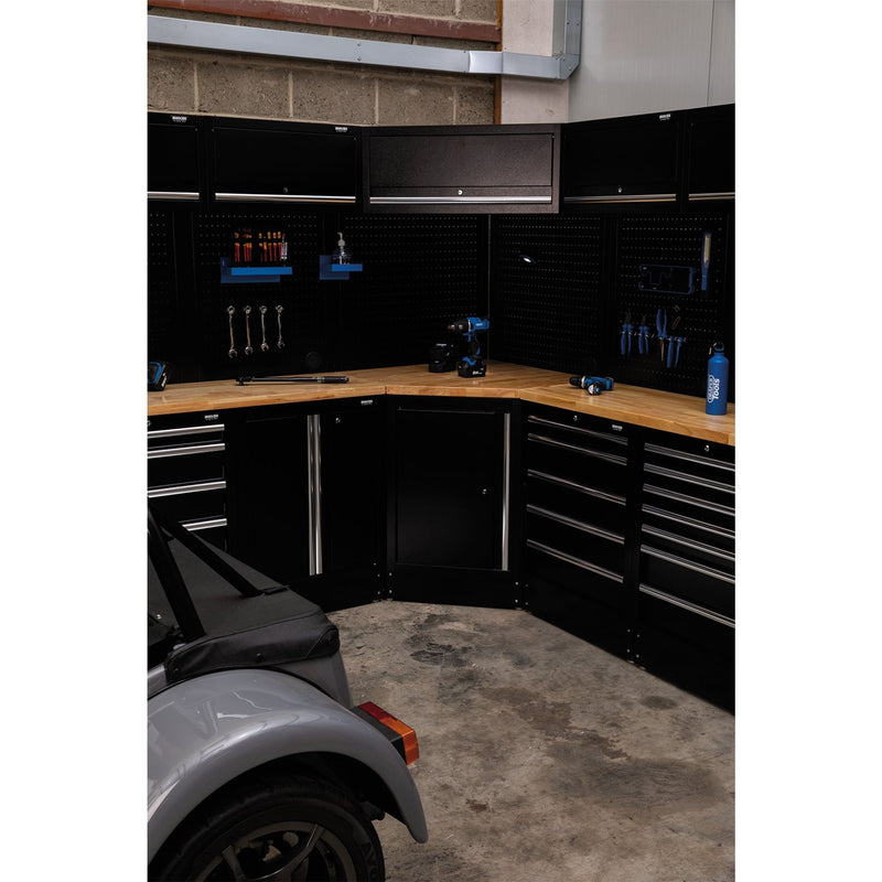 Draper BUNKER Modular Hardwood Worktop for Corner Cabinet, 865mm 33210 Draper - Dynamic Drive