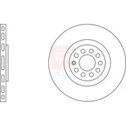 Apec 2 x Vented Front Brake Discs SDK6151-x2