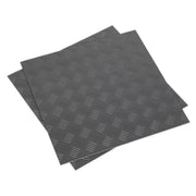 Sealey Vinyl Floor Tile with Peel & Stick Backing Silver Treadplate Pack of 16 Sealey - Dynamic Drive