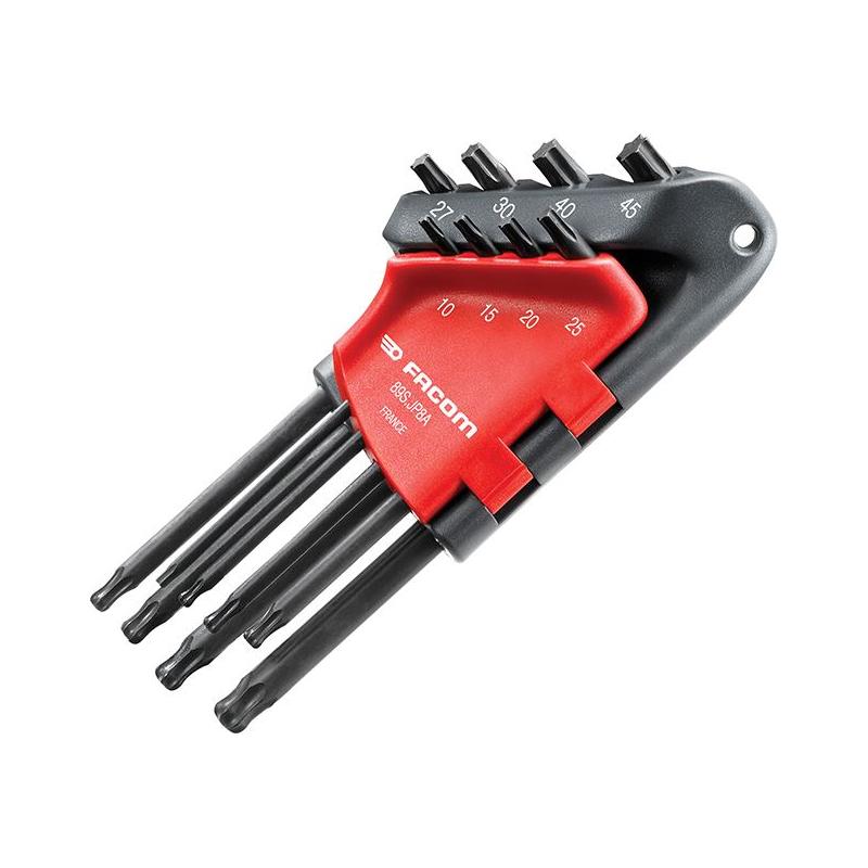 Facom Long Metric Head TORX Hex Key Set of 8 (TX10-TX45) Facom - NN4 Online