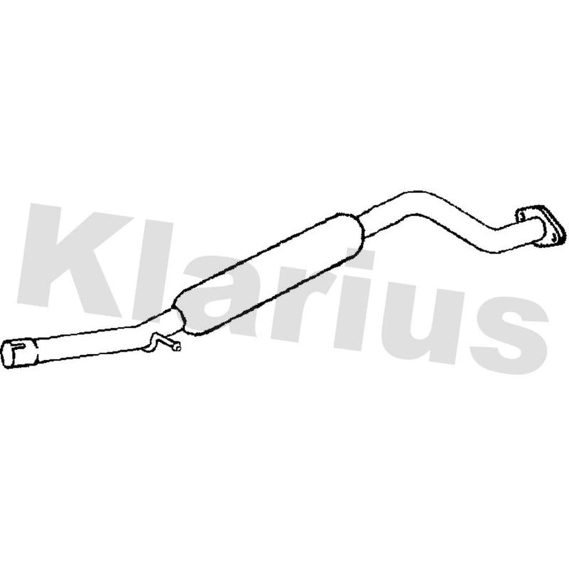 Klarius Box With Centre Pipe Centre fits Mazda MX-5 2005-2016 1.8 2.0