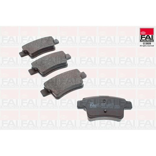 FAI Rear Brake Pad Set fits Citroën C4 Grand Picasso I 2006-2013 1.6 1.8 2.0