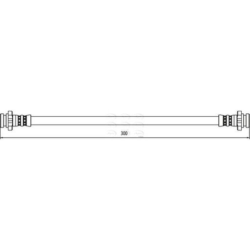 Apec Brake Hydraulic Hose Line Rear HOS4052