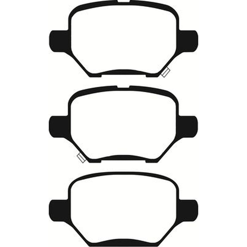 Abtex Rear Brake Pad Set fits Opel Mokka / Mokka X 2012-2019 1.4 1.6
