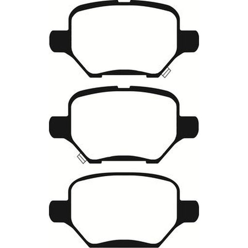 Abtex Rear Brake Pad Set fits Opel Mokka / Mokka X 2012-2019 1.4 1.6