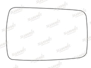 Summit Stick-On Standard Mirror Glass fits Ford Escort Orion 35 Van RHS Summit - Bars 4 Cars