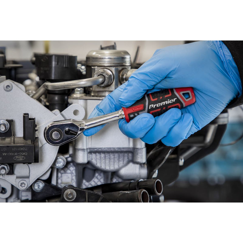 Sealey Premier Premier Ratchet Wrench with Flip Reverse 1/4"Sq Drive AK8934 Sealey Premier - Dynamic Drive