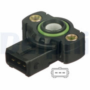 Delphi Throttle Position Sensor fits BMW 3 1989-1999